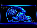 Auburn Tigers Helmet LED Neon Sign USB - Blue - TheLedHeroes