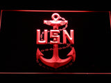 FREE United States Navy Logo LED Sign - Red - TheLedHeroes