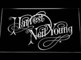 Neil Young Harvest LED Neon Sign Electrical - White - TheLedHeroes