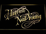 Neil Young Harvest LED Neon Sign Electrical - Yellow - TheLedHeroes