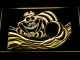 Disney Cheshire Cat Alice in Wonderland LED Neon Sign Electrical - Yellow - TheLedHeroes