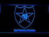 2nd Infantry Division LED Neon Sign Electrical - Blue - TheLedHeroes