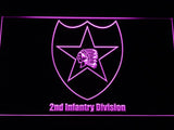 2nd Infantry Division LED Neon Sign Electrical - Purple - TheLedHeroes