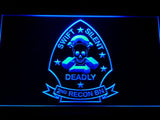 2nd Reconnaissance Battalion (USMC) LED Neon Sign USB - Blue - TheLedHeroes