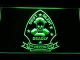 2nd Reconnaissance Battalion (USMC) LED Neon Sign Electrical - Green - TheLedHeroes