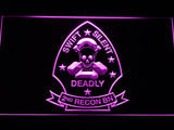 2nd Reconnaissance Battalion (USMC) LED Neon Sign Electrical - Purple - TheLedHeroes