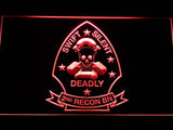 2nd Reconnaissance Battalion (USMC) LED Neon Sign Electrical - Red - TheLedHeroes