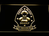 FREE 2nd Reconnaissance Battalion (USMC) LED Sign - Yellow - TheLedHeroes