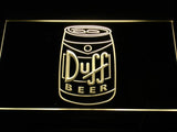 Duff (3) LED Neon Sign USB - Yellow - TheLedHeroes