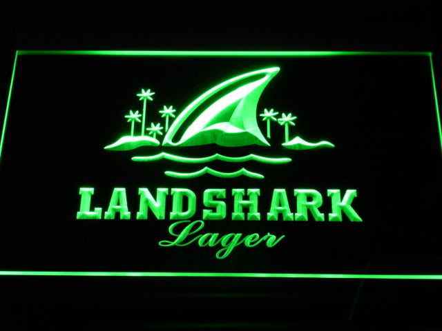 FREE Landshark Lager LED Sign - Green - TheLedHeroes