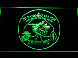 FREE 2nd Tank Battalion LED Sign - Green - TheLedHeroes