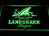 Landshark Lager LED Neon Sign Electrical - Green - TheLedHeroes
