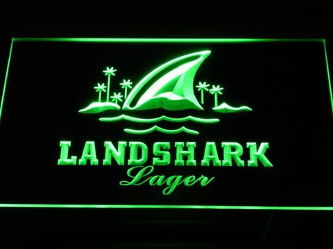 FREE Landshark Lager LED Sign - Green - TheLedHeroes