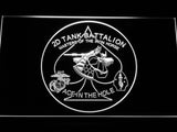 FREE 2nd Tank Battalion LED Sign - White - TheLedHeroes