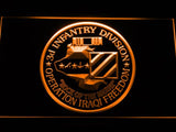 3rd Infantry Division Operation Iraqi LED Neon Sign USB - Orange - TheLedHeroes