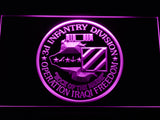 FREE 3rd Infantry Division Operation Iraqi LED Sign - Purple - TheLedHeroes