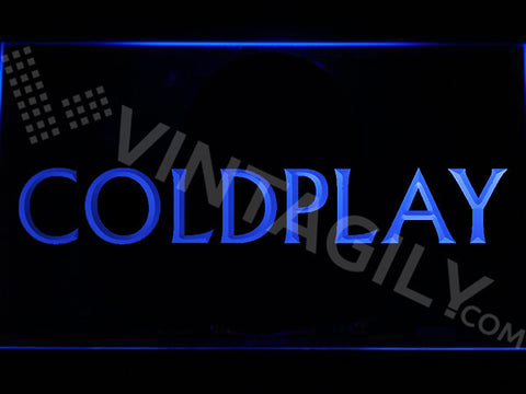 Coldplay LED Sign - Blue - TheLedHeroes