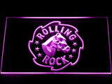 Rolling Rock (2) LED Neon Sign USB - Purple - TheLedHeroes