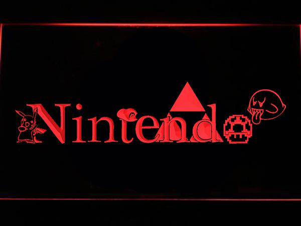 Nintendo LED Neon Sign Electrical - Red - TheLedHeroes
