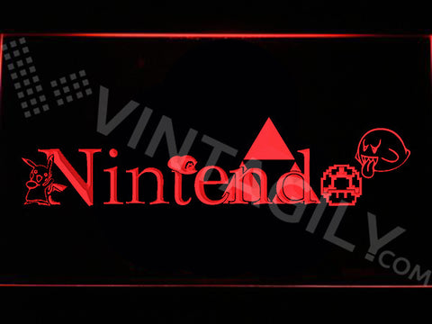 Nintendo LED Sign - Red - TheLedHeroes