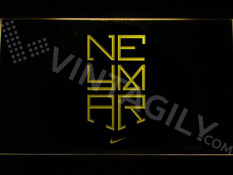 Neymar LED Neon Sign USB - Yellow - TheLedHeroes