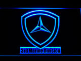 FREE 3rd Marine Division LED Sign - Blue - TheLedHeroes