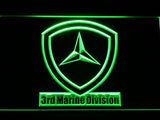 3rd Marine Division LED Neon Sign Electrical - Green - TheLedHeroes