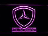 3rd Marine Division LED Neon Sign USB - Purple - TheLedHeroes