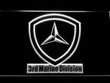 FREE 3rd Marine Division LED Sign - White - TheLedHeroes