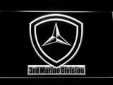 3rd Marine Division LED Neon Sign USB - White - TheLedHeroes