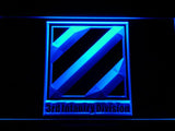 3rd Infantry Division LED Neon Sign USB - Blue - TheLedHeroes