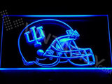 Indiana Hoosiers Helmet LED Neon Sign Electrical - Blue - TheLedHeroes