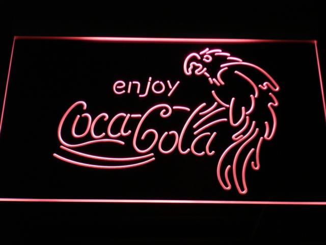 Coca Cola Enjoy LED Neon Sign Electrical - Red - TheLedHeroes