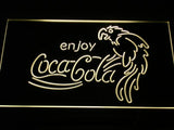 Coca Cola Enjoy LED Neon Sign Electrical - Yellow - TheLedHeroes