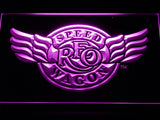 REO Speedwagon LED Neon Sign USB - Purple - TheLedHeroes