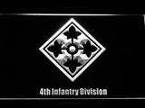 FREE 4th Infantry Division LED Sign - White - TheLedHeroes