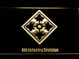 4th Infantry Division LED Neon Sign USB - Yellow - TheLedHeroes