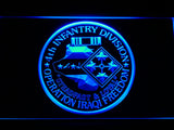 FREE 4th Infantry Division Operation Iraqi LED Sign - Blue - TheLedHeroes