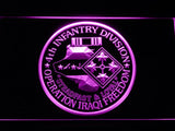 4th Infantry Division Operation Iraqi LED Neon Sign Electrical - Purple - TheLedHeroes