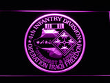 FREE 4th Infantry Division Operation Iraqi LED Sign - Purple - TheLedHeroes