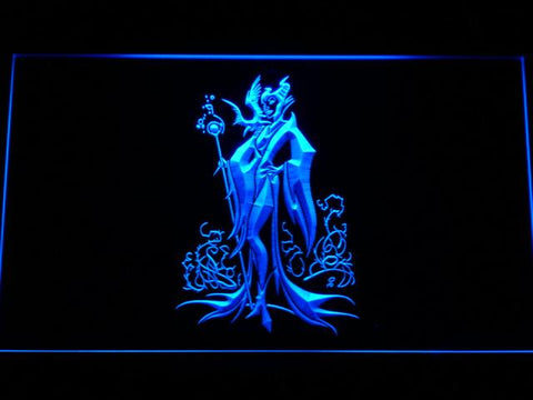 Disney Maleficent Snow White and the Seven Dwarfs LED Neon Sign USB - Blue - TheLedHeroes