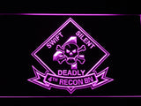 FREE 4th Reconnaissance Battalion LED Sign - Purple - TheLedHeroes