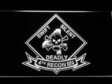 FREE 4th Reconnaissance Battalion LED Sign - White - TheLedHeroes