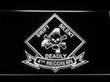 4th Reconnaissance Battalion LED Neon Sign Electrical - White - TheLedHeroes