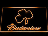 Budweiser Shamrock LED Neon Sign USB - Orange - TheLedHeroes