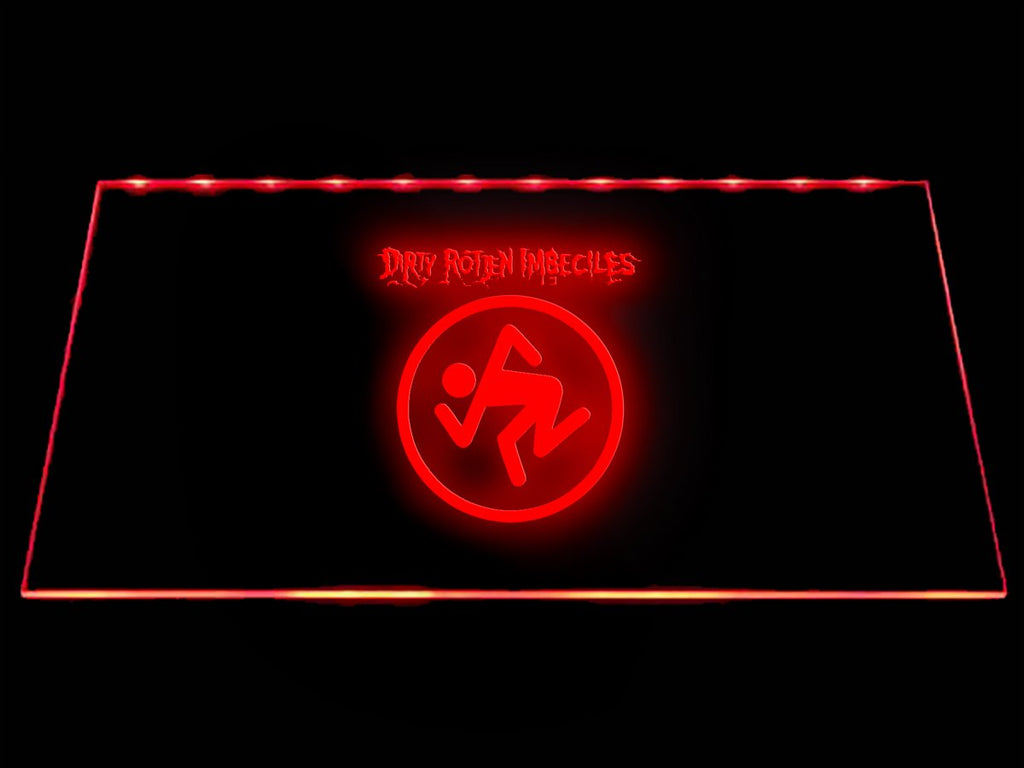 Dirty Rotten Imbeciles LED Neon Sign Electrical - Red - TheLedHeroes