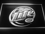 Miller Lite LED Neon Sign USB - White - TheLedHeroes