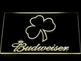 Budweiser Shamrock LED Neon Sign USB - Yellow - TheLedHeroes