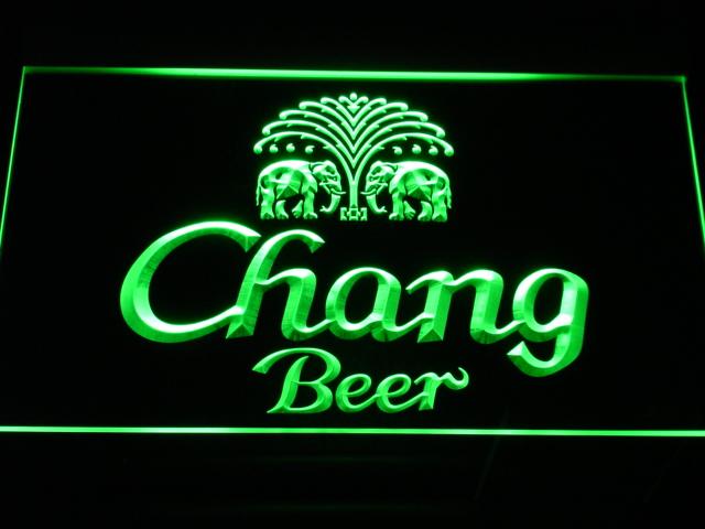 Chang Beer LED Neon Sign Electrical - Green - TheLedHeroes