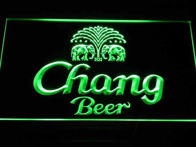 Chang Beer LED Neon Sign USB - Green - TheLedHeroes